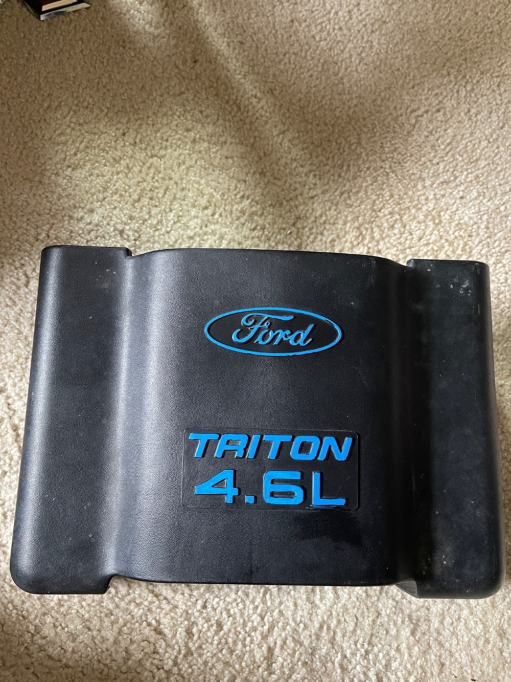 Ford Black throttle body Cover with Blue Logo and Lettering OEM 97-03 F-150